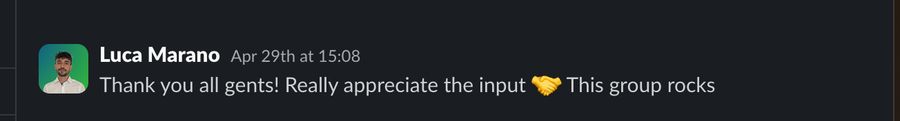 Member comment