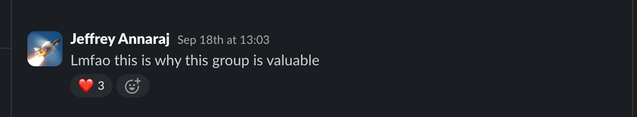 Member comment